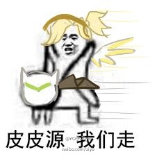 天使皮皮坐骑系列表情包：皮皮猪我们走