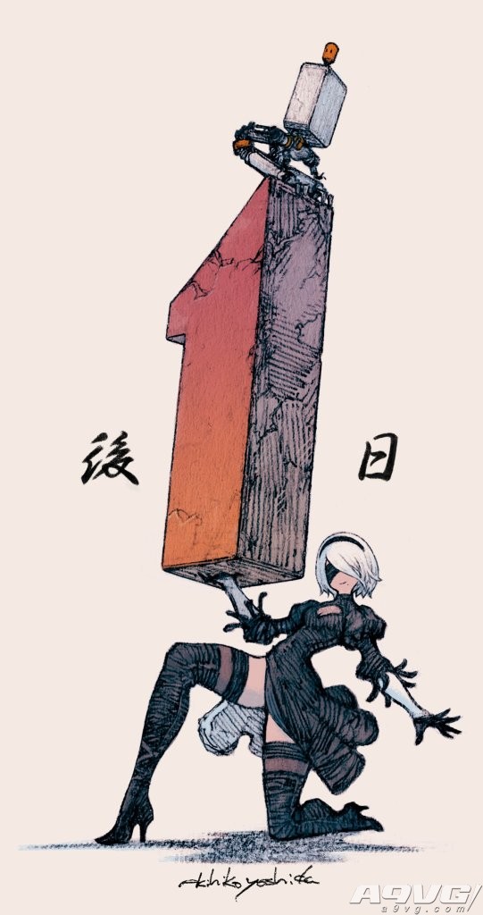《尼尔 机械纪元》倒计时主题图赏析 发售日2月23日