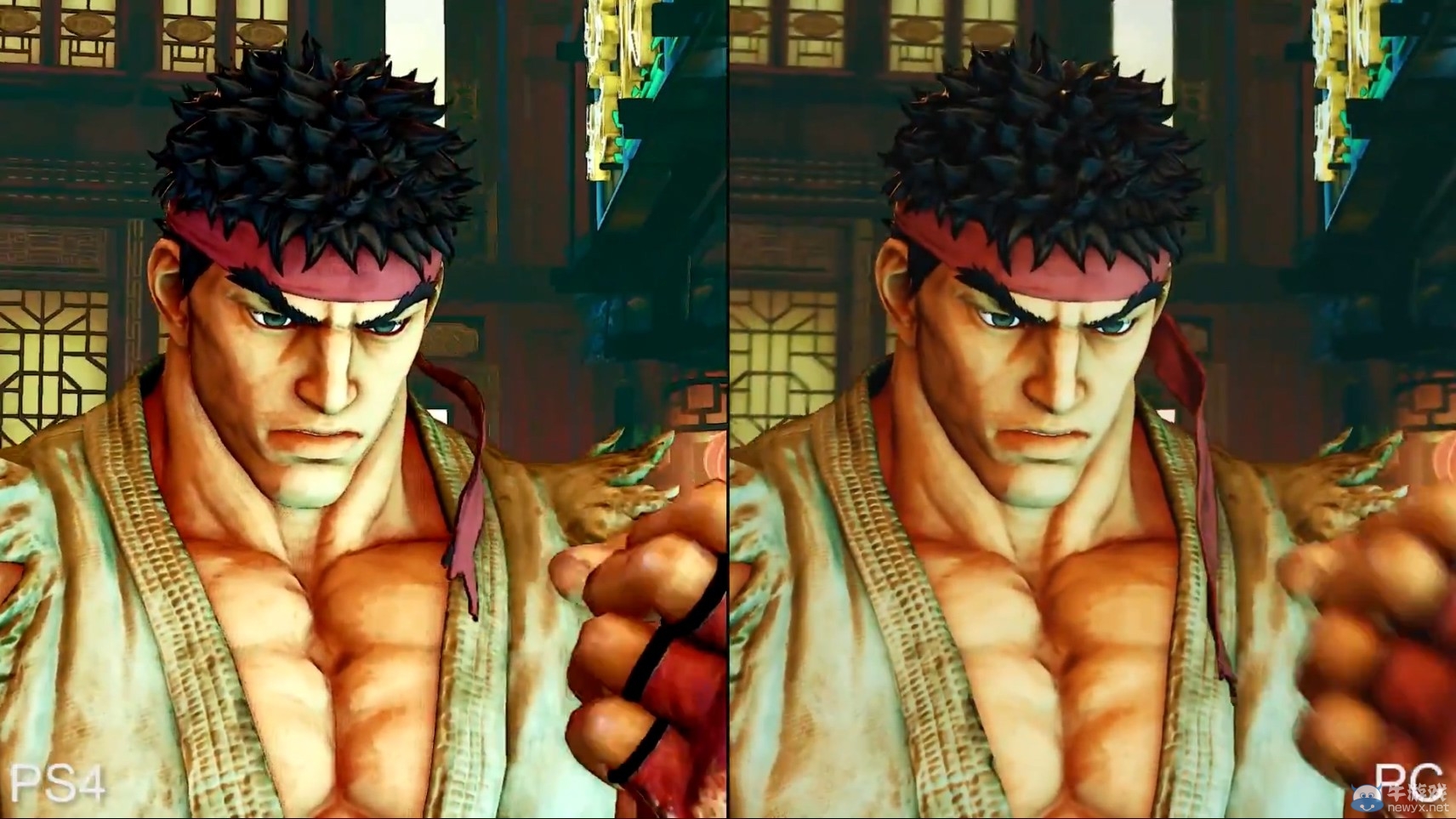 《街头霸王5》PC版及PS4版画质对比 动态模糊差异明显